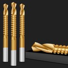 3 8mm Dia Twist Drill Bits Hss High Steel Titanium Saw Bits Drilling Wood Metal