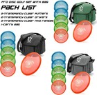 Crown Me Pdga Aprroved Disc Golf Pro Set With Bag And 6 Discs Black 