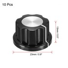 10pcs Speaker Control Knob Power Amplifier Knob 23mm Dia For 6mm Dia Shaft