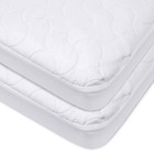 2 Pack Waterproof Fitted Mini Crib Mattress Protector 38  X 24  - Quilted  No   