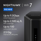 Tri Band Wifi 7 Router 9 3 Gbps Covers 2500 Sq  Ft  Netgear Nighthawk Rs300
