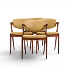 Kai Kristiansen Model 42 Mid Century Danish Rosewood Z Chairs - Set Of 4