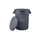 Rubbermaid Fg263100gray Round Lid Fits 32 Gal Round Brute Trash Can