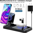  Wireless Charging Station 4 In 1  For Iphones Airpod  Apple Watch
