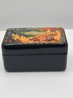 Russian Lacquer Box -    made In Ussr    - Beautiful Hand Painted Design - Signed