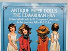 Antique Paper Dolls The Edwardian Era Book Uncut Vintage 1975 Paperback