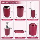 Bathroom Accessories Set  6pcs Bathroom Accessory Set Includes Toothbrush Hol   