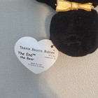 Ty Teenie Beanie Babies The End The Bear Black Plush Gold Ribbon Retired 1999