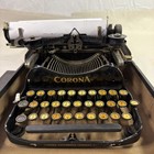 Corona 3 Folding Typewriter Glossy Black Antique 1917