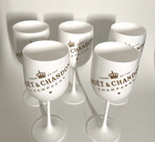 5 Moet   Chandon White Ice Imperial Acrylic Champagne Wine Glasses Goblets 16 Oz