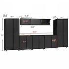 8pcs Rolling Garage Cabinet Set Storage Cabinet Tool Boxes Set Workshop Set