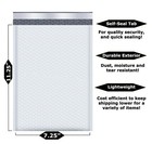New 7 25 X 11 25  White  1 Padded Bubble Mailers Self-seal Shipping Envelope Dvd
