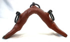 Portuguese 3 Ring Leather Covered Lunging Noseband For Headstall