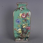 Old Chinese Porcelain Color Hand Painted Flower Bird Vase Qianlong Mark 5108
