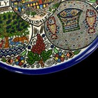 Wall Plate Souvenir Holy Land Israel 6 5    Nazareth Bethlehem Jerusalem Porcelain