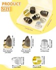 Fiveizero Sewing Thimble Kit 7 Metal Finger Protectors For Quilting