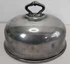Antique Victorian 1840 Sheffield Silver Plated Oval Meat Cover  dome Cloche 11in