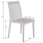Weave Mace Indoor outdoor Dining Chair  armless 