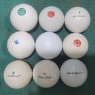 9 Repro Antique Vintage Golf Balls 4 Square Mesh Worthington Allied Mcintyre
