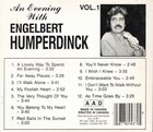 An Evening With Engelbert Humperdinck Vol 1   Engelbert Humperdinck   Cd   Good