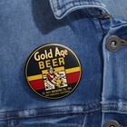 Gold Age Beer El Rey Brewing Co  San Francisco Ca Pin 1930s Retro Pinback Button