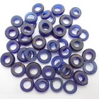 40 Pcs Cobalt Dutch Dogon Africa Trade Beads Antique Glass Scarce Old Collection