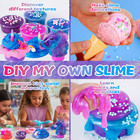 Zonfrto Mini Unicorn Slime Kit For Girls - Glimmer Crunchy  Butter  And Galaxy S