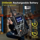 Long Range Walkie Talkie 2 Pack 100 Mile Two Way Radio Rechargeable