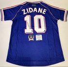 Zinedine Zidane Signed France World Cup 1998 Jersey Beckett Coa