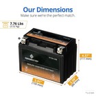 Chrome Ytz14s-bs High Performance Rechargeable Power Sports Battery