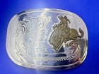 Bucking Bronco Professional Horse Rider Western Rodeo Cowboy Trophy Belt Buckle