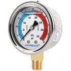 Water Pressure Gauge  Glycerin Filled Pool Filter Pressure 0-50psi Lower Mount