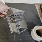 Vintage Tin Porch Sconce Light Lantern Cottage