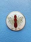 Vintage Norwegian J  Tostrup 925 Silver Enamel Bee Brooch     V p s      Norway