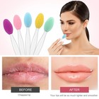 5-piece Silicone Facial Cleansing   Lip Scrub Brush Set For Exfoliation