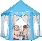 Princess Castle Playhouse For Girls - Large Kids Tent With Star Lights For In   