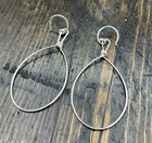 Barse Wire Loop Earrings- Sterling Silver- 2 5    - Nwt
