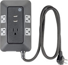 Ge Surge Protector Power Strip With Usb Ports  3 Ft Braided Extension Cord  560