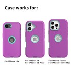 For Iphone 16 Heavy Duty Rubber Shockproof 3-layer Protective Cover Phone Case