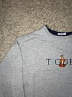 Vintage Tigger Crewneck Sweatshirt Gray Sz L Winnie The Pooh Disney Embroidered 