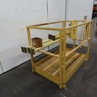 36  X 60  Scaffold Safety Cage Basket Platform W  42  Railing 18  Gate   6 Posts