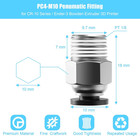 10pcs Premium Pc4-m10 Pneumatic Quick Connector Fittings  Bowden Tube Coupler Ma