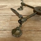 Vintage 7    Adjustable Ornate Brass Trivet Shell Vase Pot Bowl Stand Home Decor