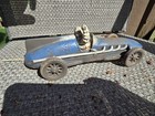 Cast Iron Hubley 1934 Michelin Man Bibendum Race Car Blue 10 
