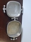 Vintage Don Drumm Square Covered Casserole Dish Aluminum 1 1 2 Qt Abstract