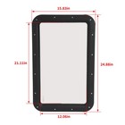 Black Rv Entry Entrance Door Window For Rv Camper Cargo Truck Trailer