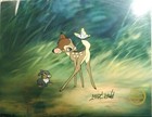      Walt Disney Cel Bambi Thumper Hand Signed Sericel Marc Davis