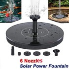Solar Power Fountain Submersible Floating Water Pump Bird Bath Pond Garden Decor