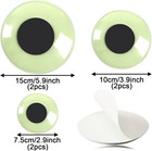 6pcs Giant Googly Wiggle Eyes   Glow In The Dark Google Eyes Self Adhesive For C
