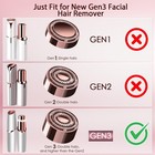Replacement Heads For Flawless Finishing Touch Facial Hair Remover  Gen 3 Rep   